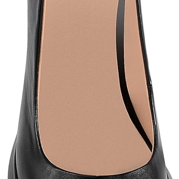 Women's Faux Leather Block Heel Sandals Slip-On Buckle Comfortable Shoes - Picture 3 of 7